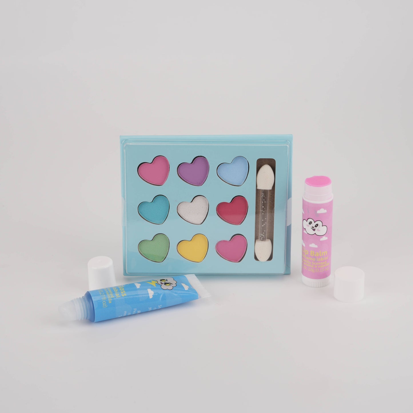 Kids Makeup Set – Eyeshadow, Lip Gloss & Lip Balm Kit