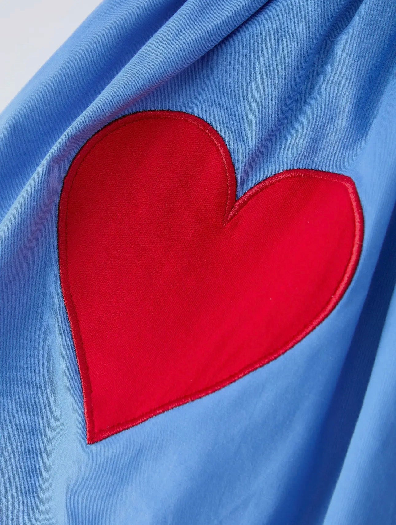 Toddler Girl Heart
Applique Blue Dress
