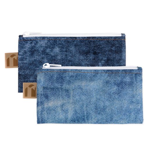 Reusable Snack Bag, Small 2 Pack: Denim on Denim