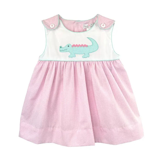 Girl Alligator Applique Dress