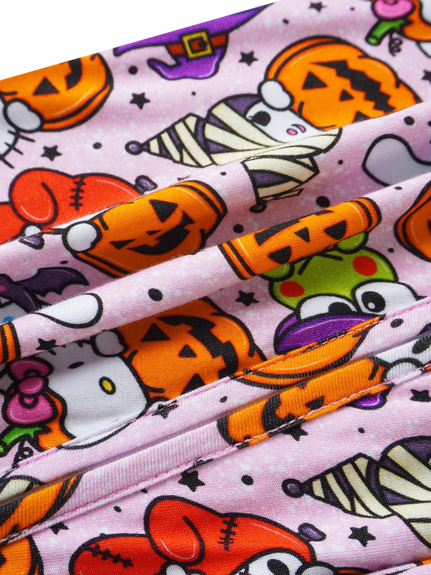 Posh TOT Sanrio Hello Kitty Jack O Lanterns Bamboo Baby Convertible Zippy Romper