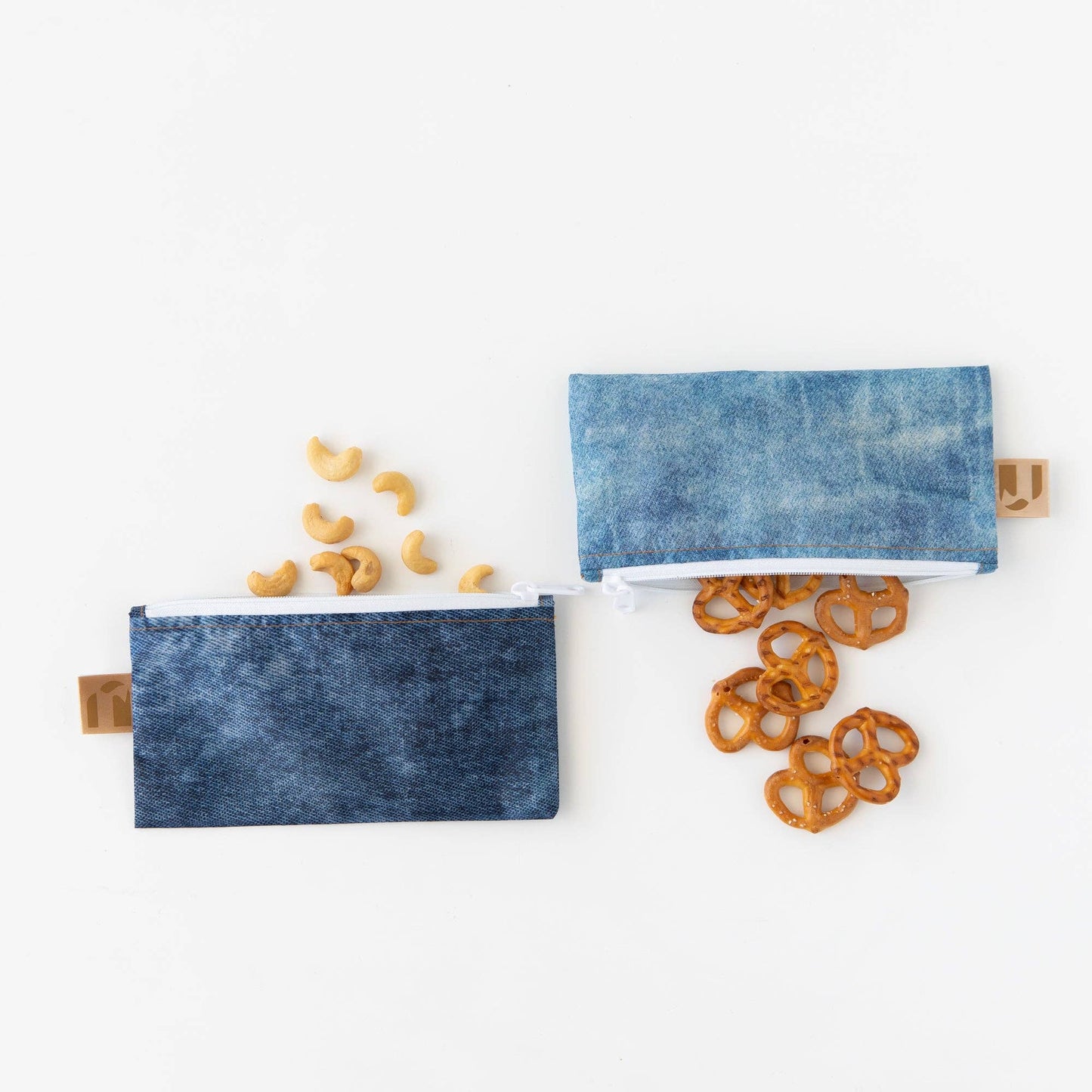 Reusable Snack Bag, Small 2 Pack: Denim on Denim