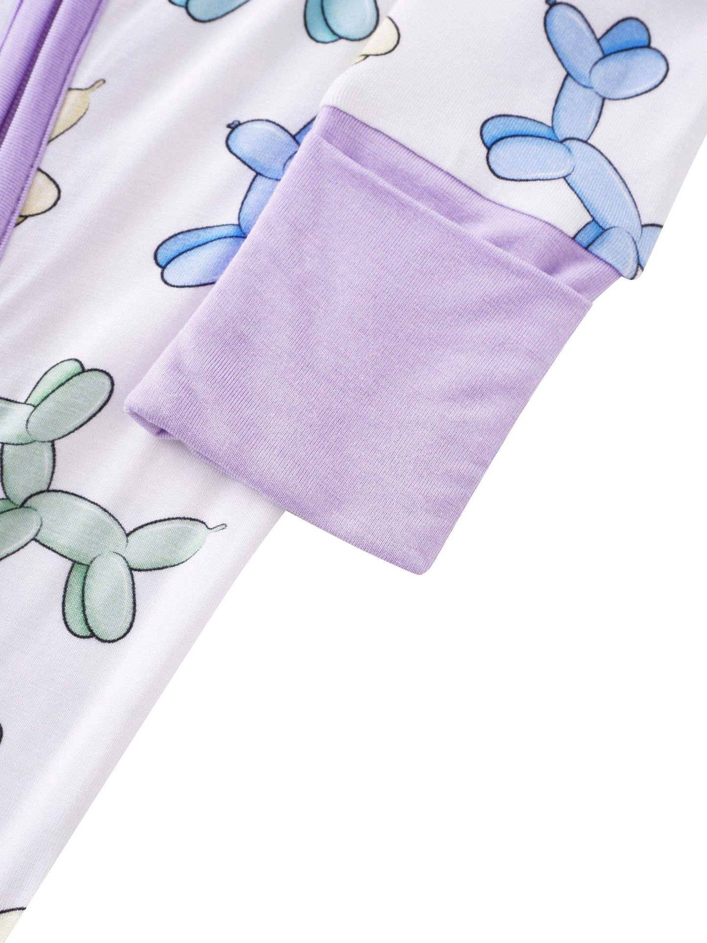 PoshTOT Balloon Puppy Bamboo Baby Convertible Zippy Romper