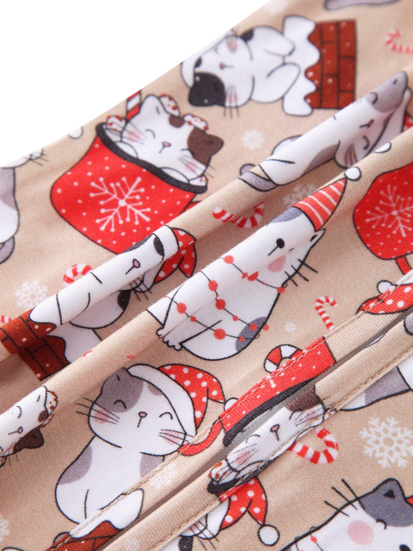 PoshTOT Holiday Kittes Bamboo Baby Convertible Zippy Romper
