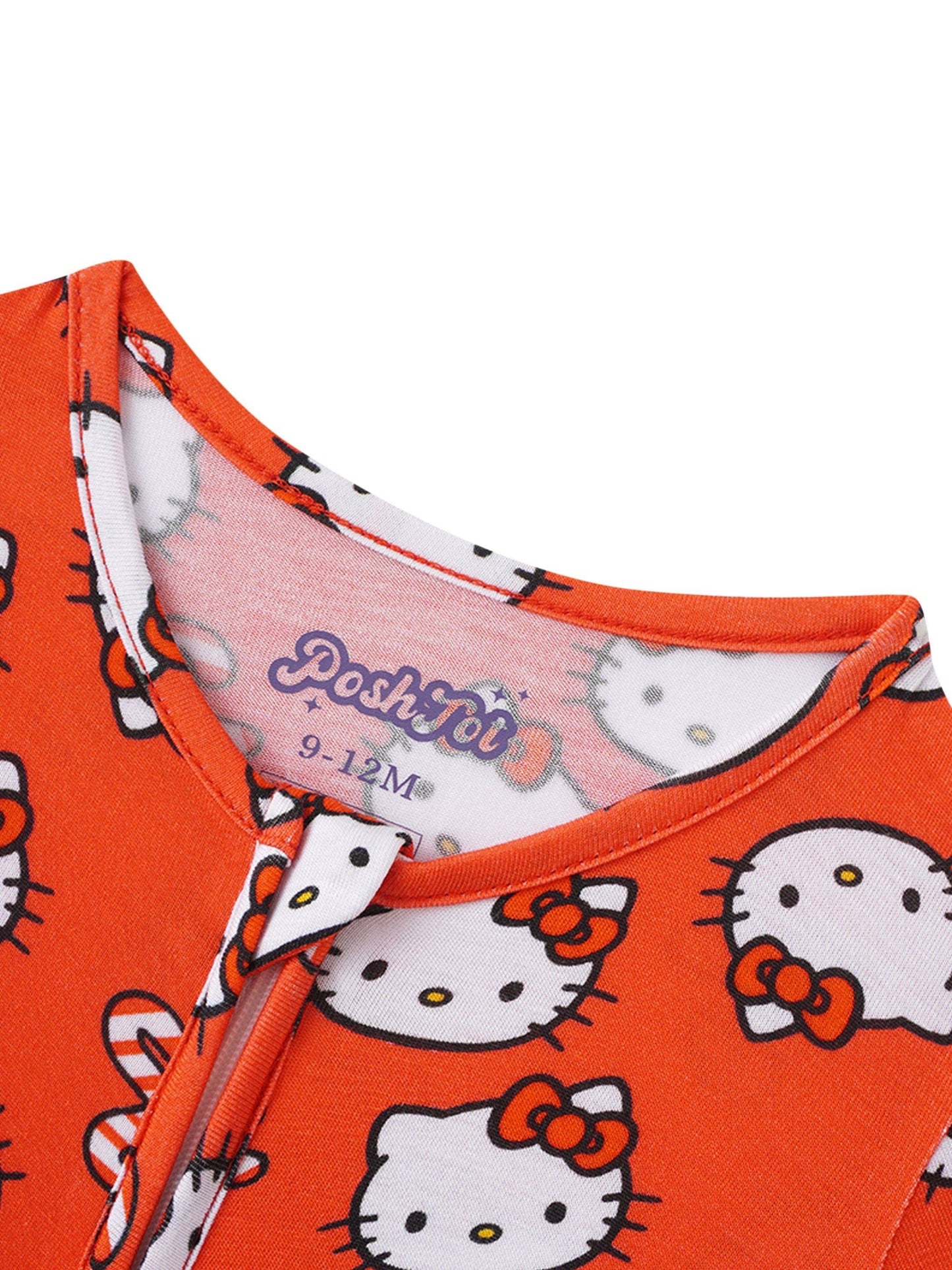 Posh TOT Sanrio Hello Kitty Merry Holiday Bamboo Baby Convertible Zippy Romper