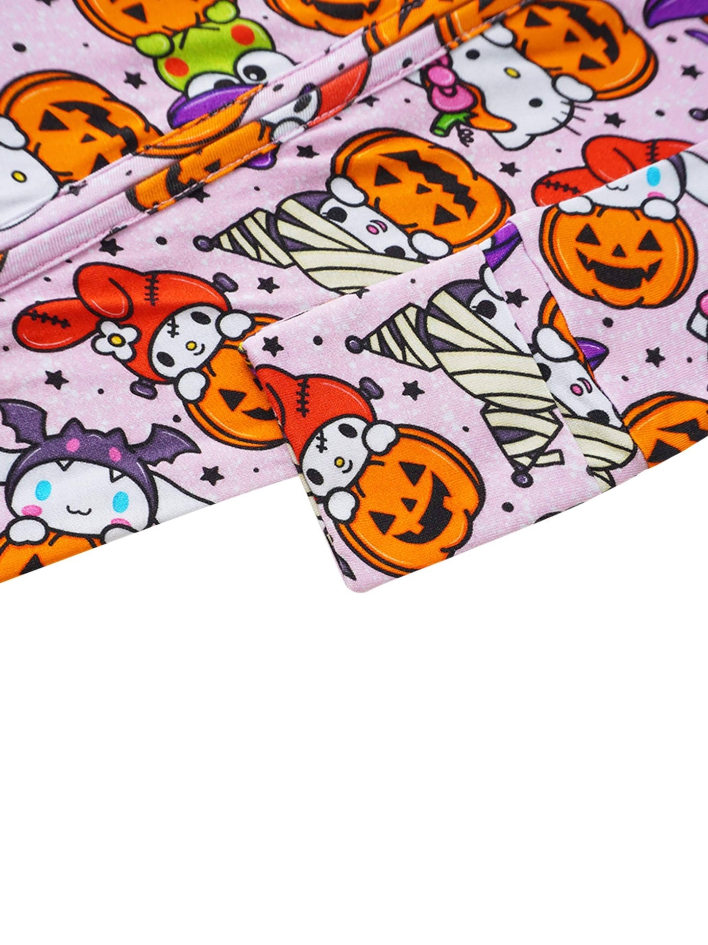 Posh TOT Sanrio Hello Kitty Jack O Lanterns Bamboo Baby Convertible Zippy Romper