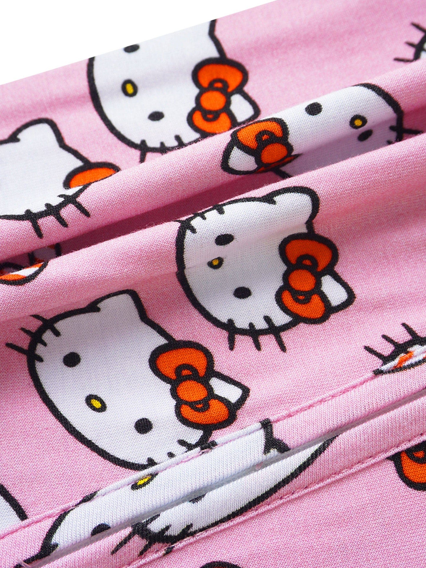 Posh TOT Sanrio Hello Kitty Peppermint Swirl Bamboo Baby Convertible Zippy Romper