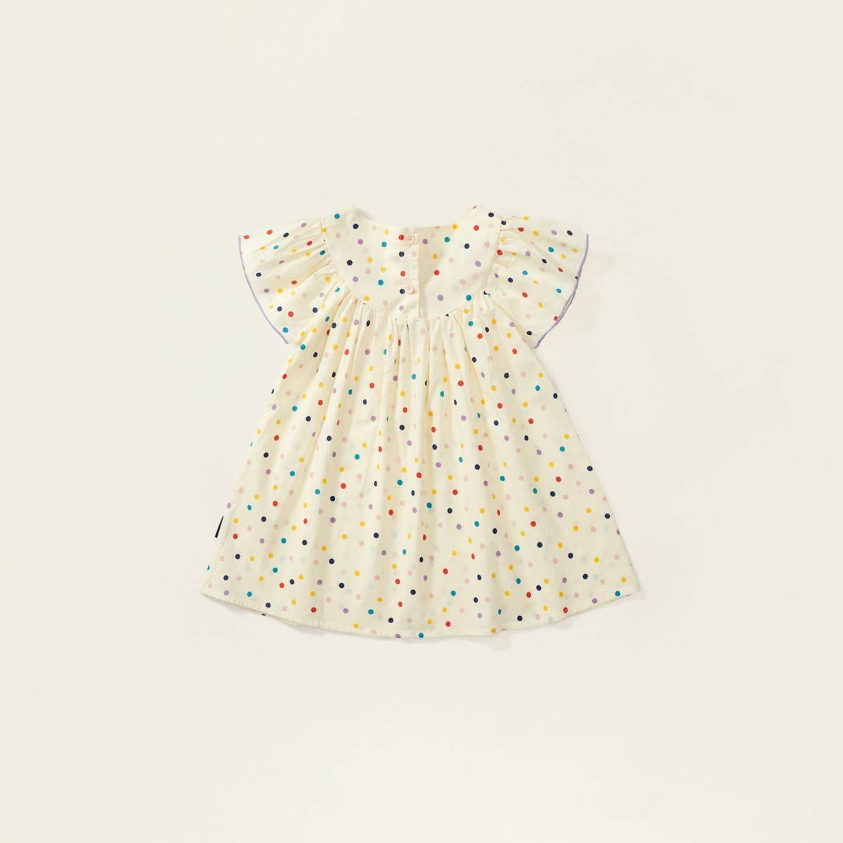 Floral Polka dots Print Toddler Dress