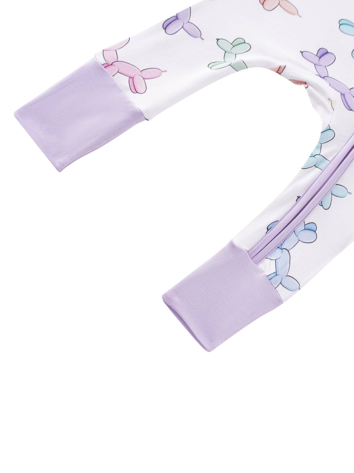 PoshTOT Balloon Puppy Bamboo Baby Convertible Zippy Romper