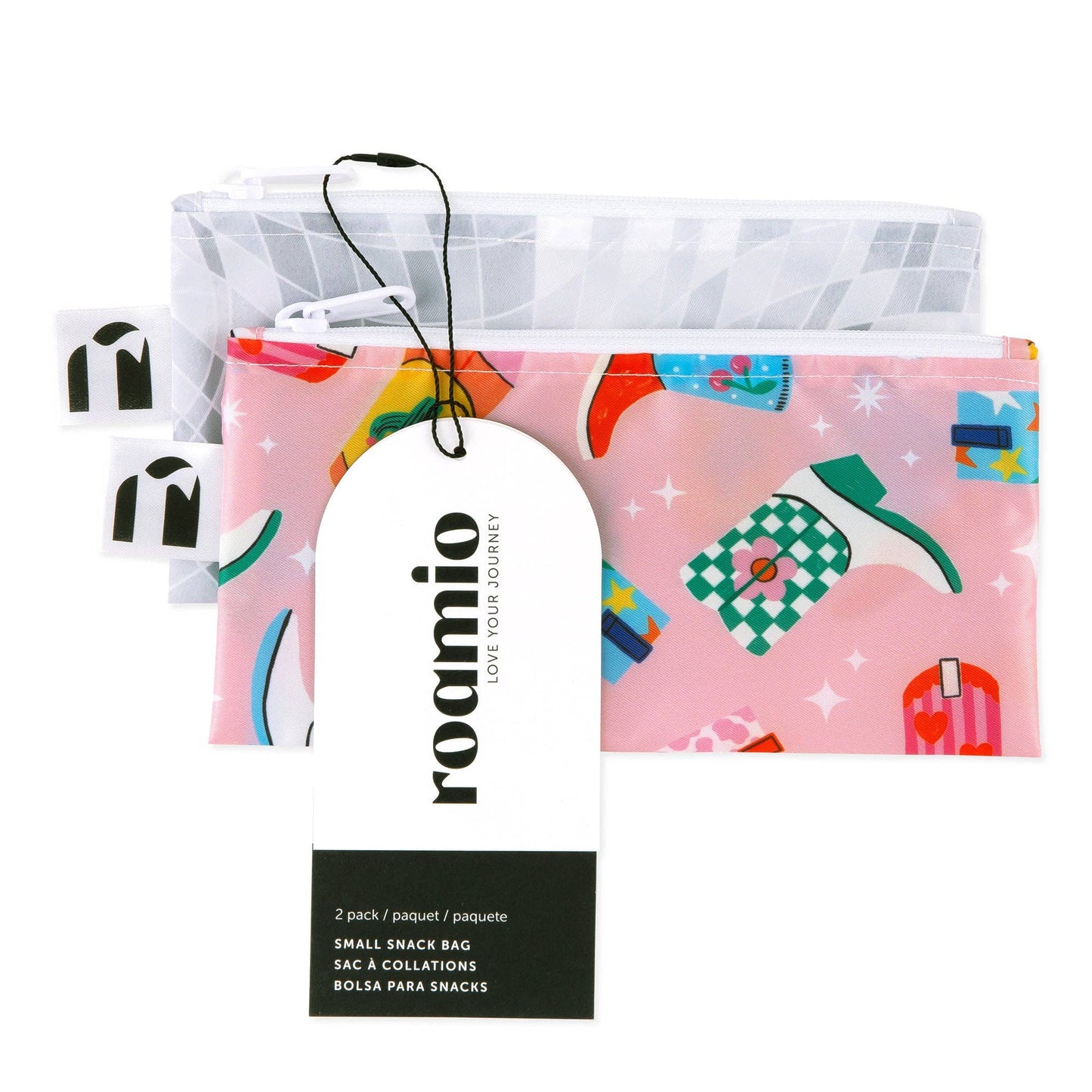 Reusable Snack Bag, Small 2 Pack: Disco Boots