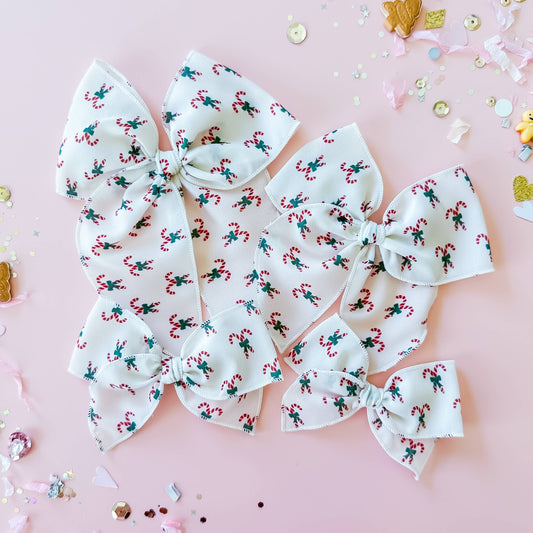 Girl Candy Canes Bow