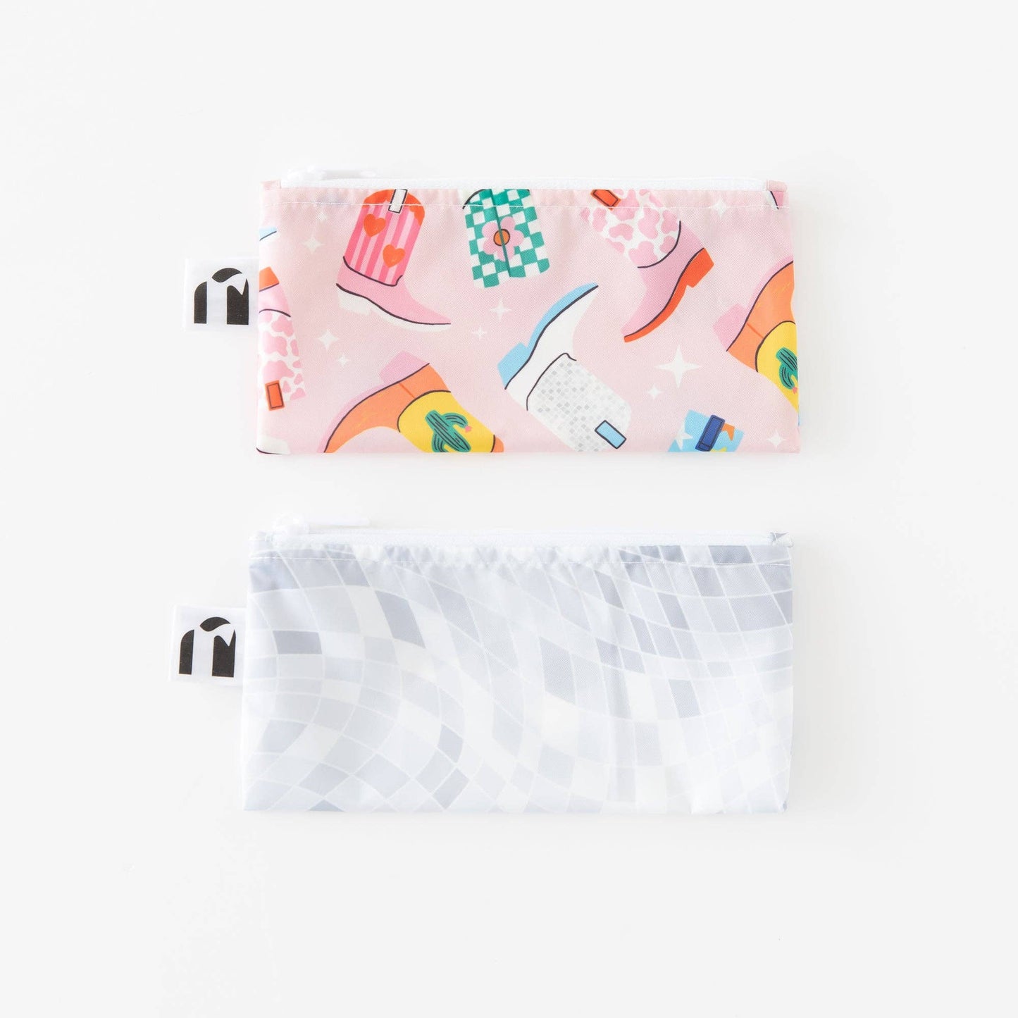 Reusable Snack Bag, Small 2 Pack: Disco Boots