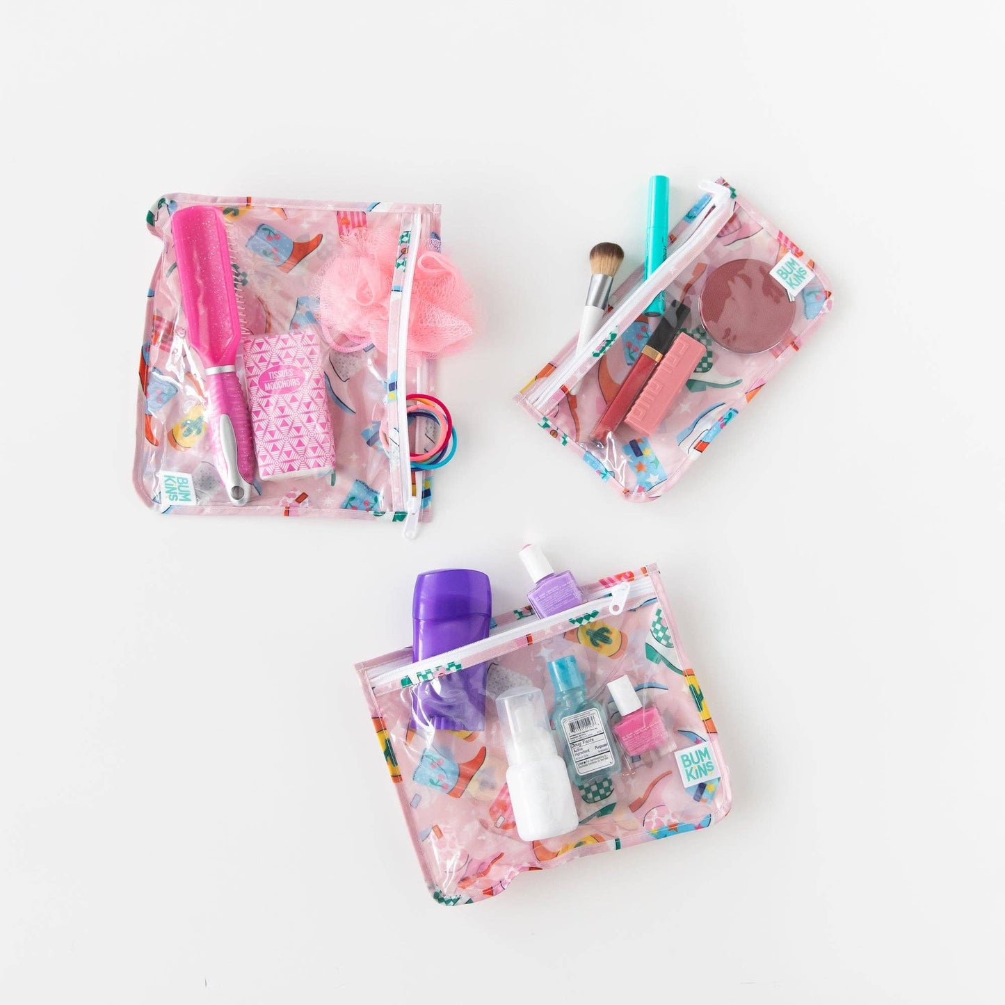 Clear Travel Bag 3 Pack: Boots