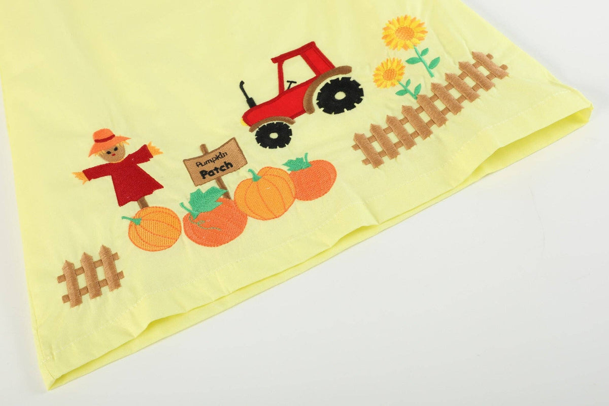 Girl Pumpkin Patch Bow Dress