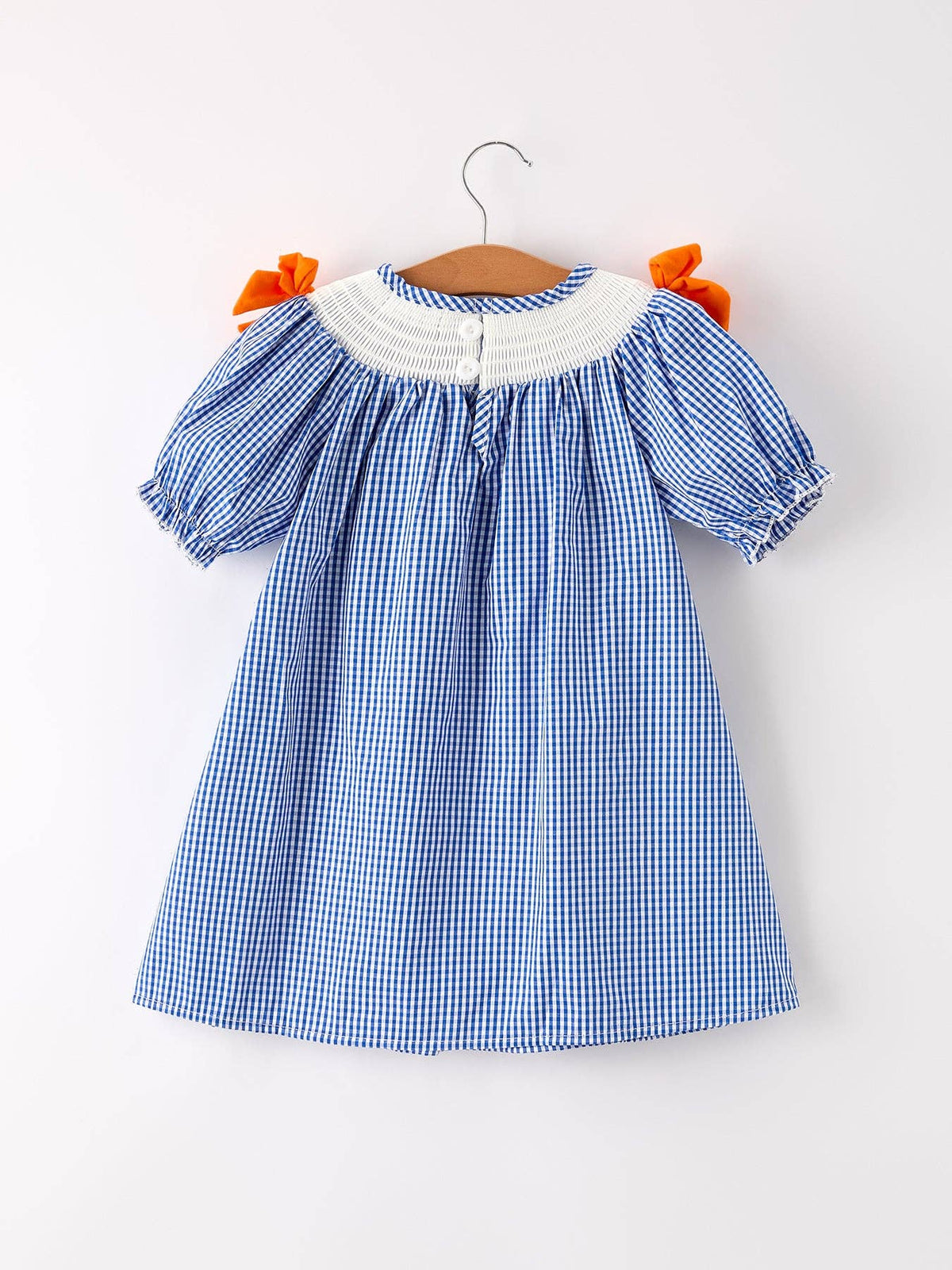 Fall Truck Smock Embroidery Baby Girl Dress