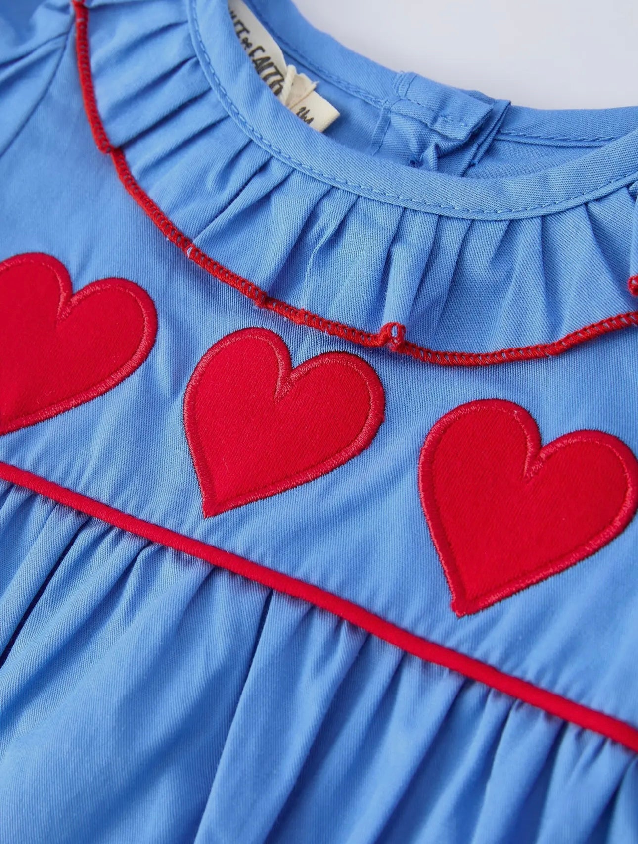 Baby Girl Heart Applique
Blue Romper