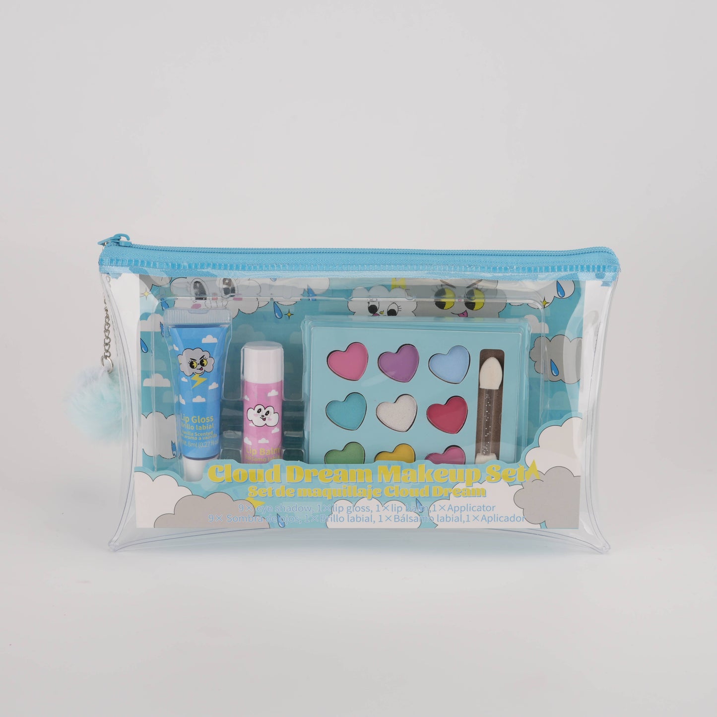Kids Makeup Set – Eyeshadow, Lip Gloss & Lip Balm Kit