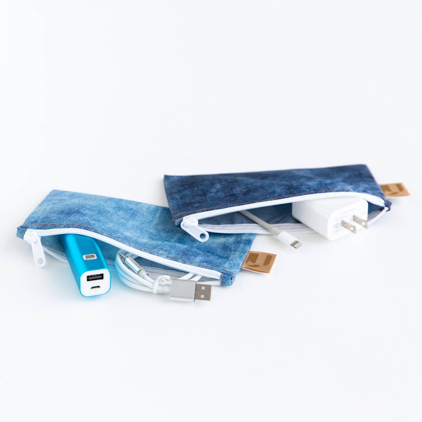Reusable Snack Bag, Small 2 Pack: Denim on Denim