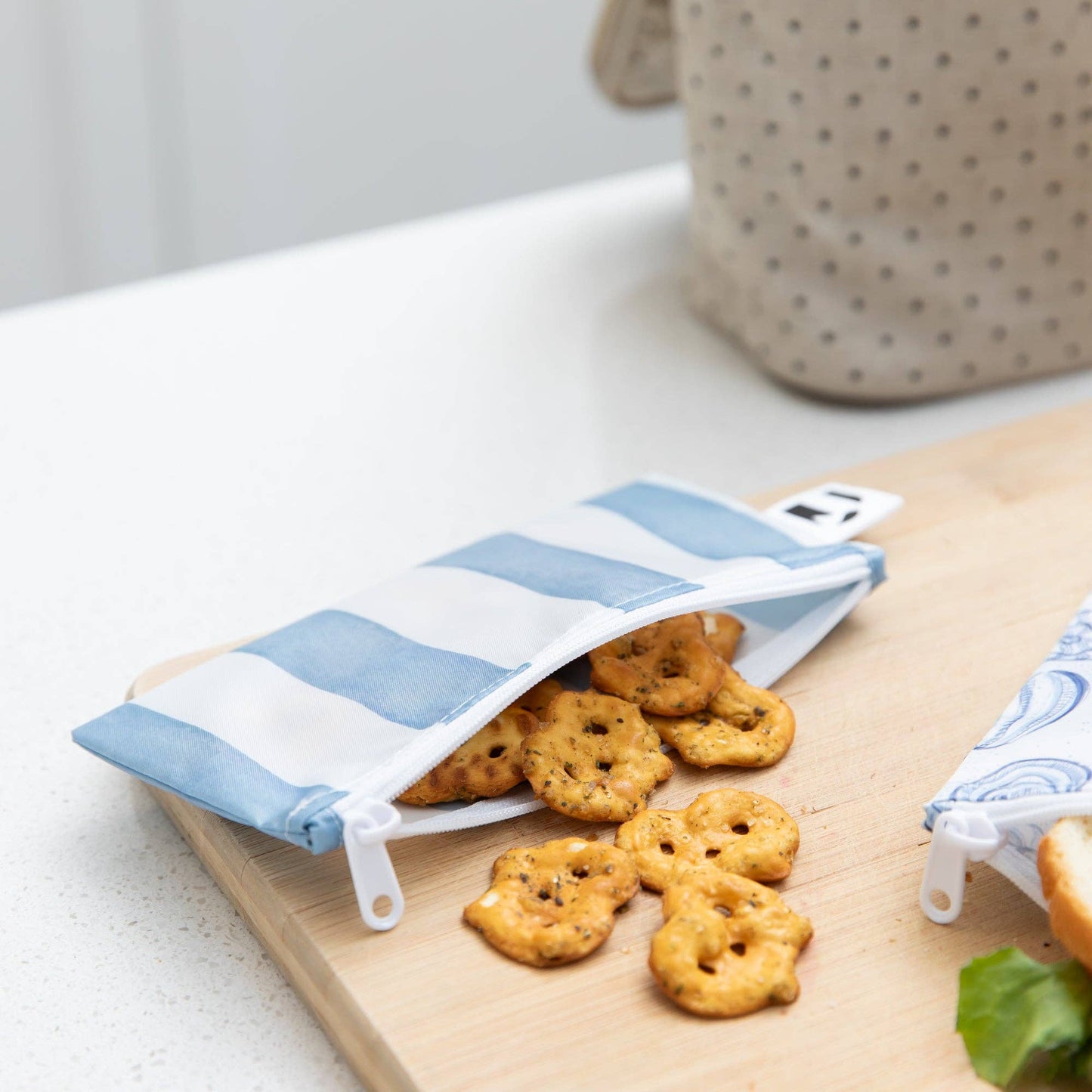Reusable Snack Bag, Small 2 Pack: Coastal