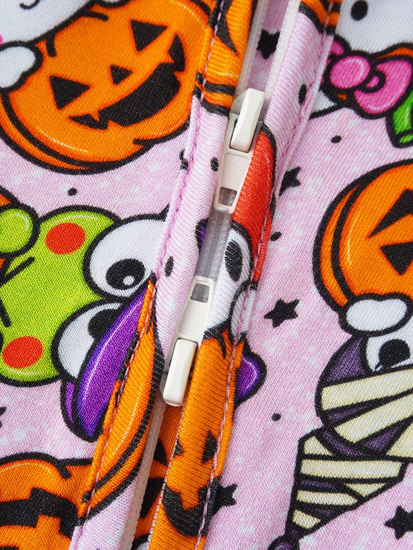 Posh TOT Sanrio Hello Kitty Jack O Lanterns Bamboo Baby Convertible Zippy Romper