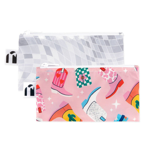 Reusable Snack Bag, Small 2 Pack: Disco Boots