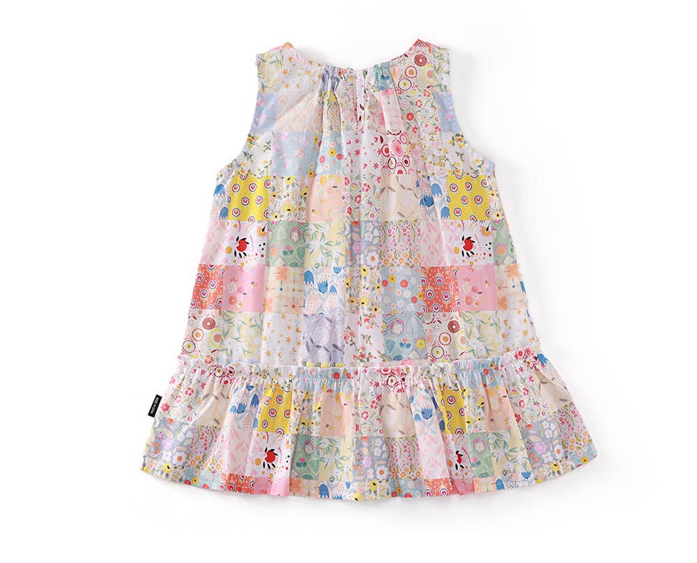 Floral Patchwork Girl Dress